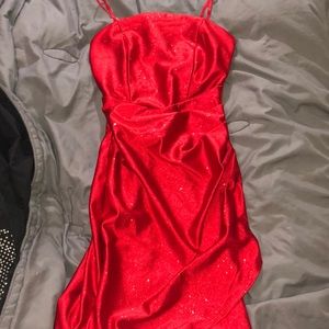 Glitter red, Honey and Rosie short dress xxs